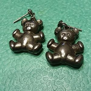 Teddy bear earrings